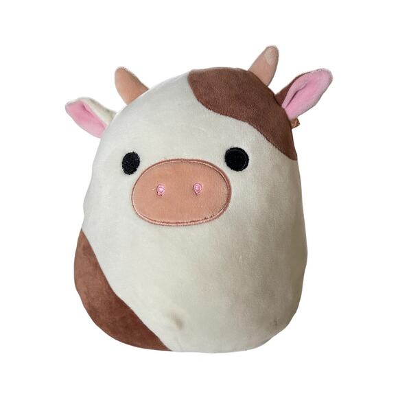 Squishmallow Kellytoy Plush Specialty Cows Ronnie the Brown Cow 8" - Picture 1 of 5